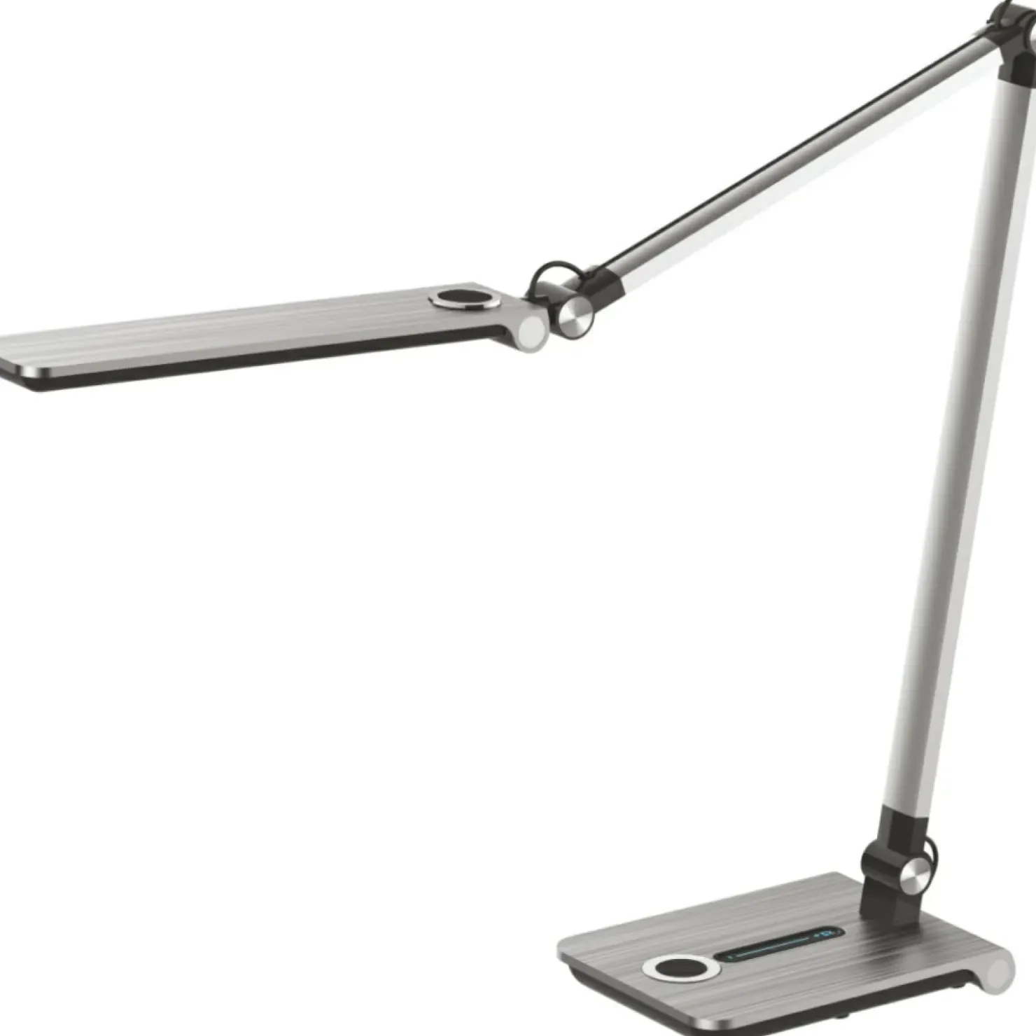 Srebrna, regulowana lampka biurkowa K-BL1121 z serii RICO*Sklep Kaja Flash Sale