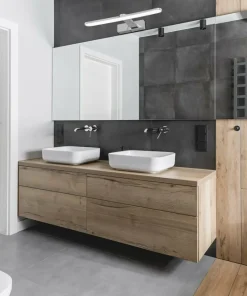 Srebrny kinkiet obrazowy, idealny nad lustro ML5613 z serii SPLASH | Kaja Oświet*Sklep Kaja Best Sale