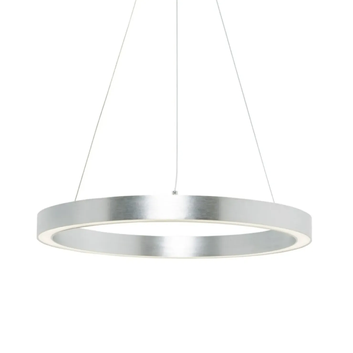 Clearance Sklep Kaja Srebrny, ledowy żyrandol, obręcz PL200910-500-SL CARLO | Kaja