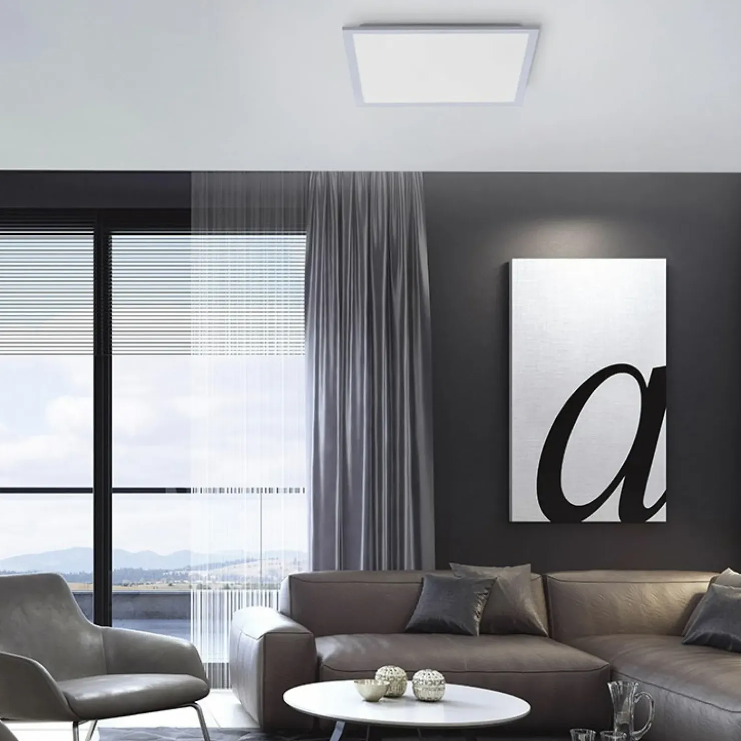 plafon LED, ciepła barwa światła 14752-21 z serii FLAT | Kaja*Sklep Kaja Clearance