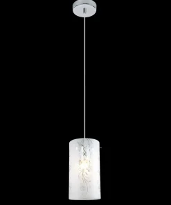 Store Sklep Kaja Srebrny zwis z mlecznym kloszem MDM1672/1 VALVE | Kaja Oświetlenie