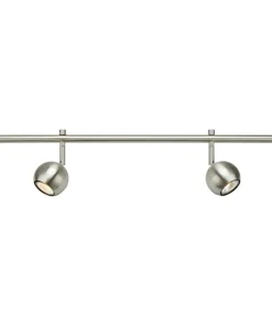 Store Sklep Kaja Stalowa lampa sufitowa - listwa z dwoma spotami 107974 | Kaja