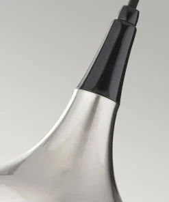 Cheap Sklep Kaja Stalowo-czarna lampa wisząca FE-BESO-P-S-BS z serii BESO szczotkowanastal