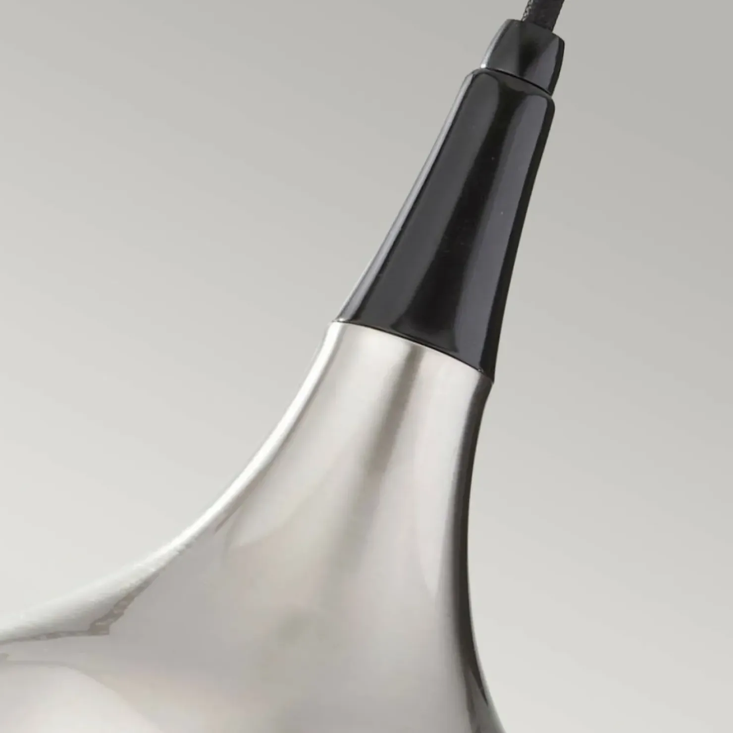 Cheap Sklep Kaja Stalowo-czarna lampa wisząca FE-BESO-P-S-BS z serii BESO szczotkowanastal