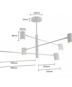Cheap Sklep Kaja Stylowa, biała lampa z ruchomymi ramionami LP-731/6P WH z serii SNOW