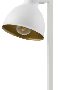 Stylowa, biało-złota lampka na biurko ucznia SIG 50265 - MARS B/ZŁ*Sklep Kaja New