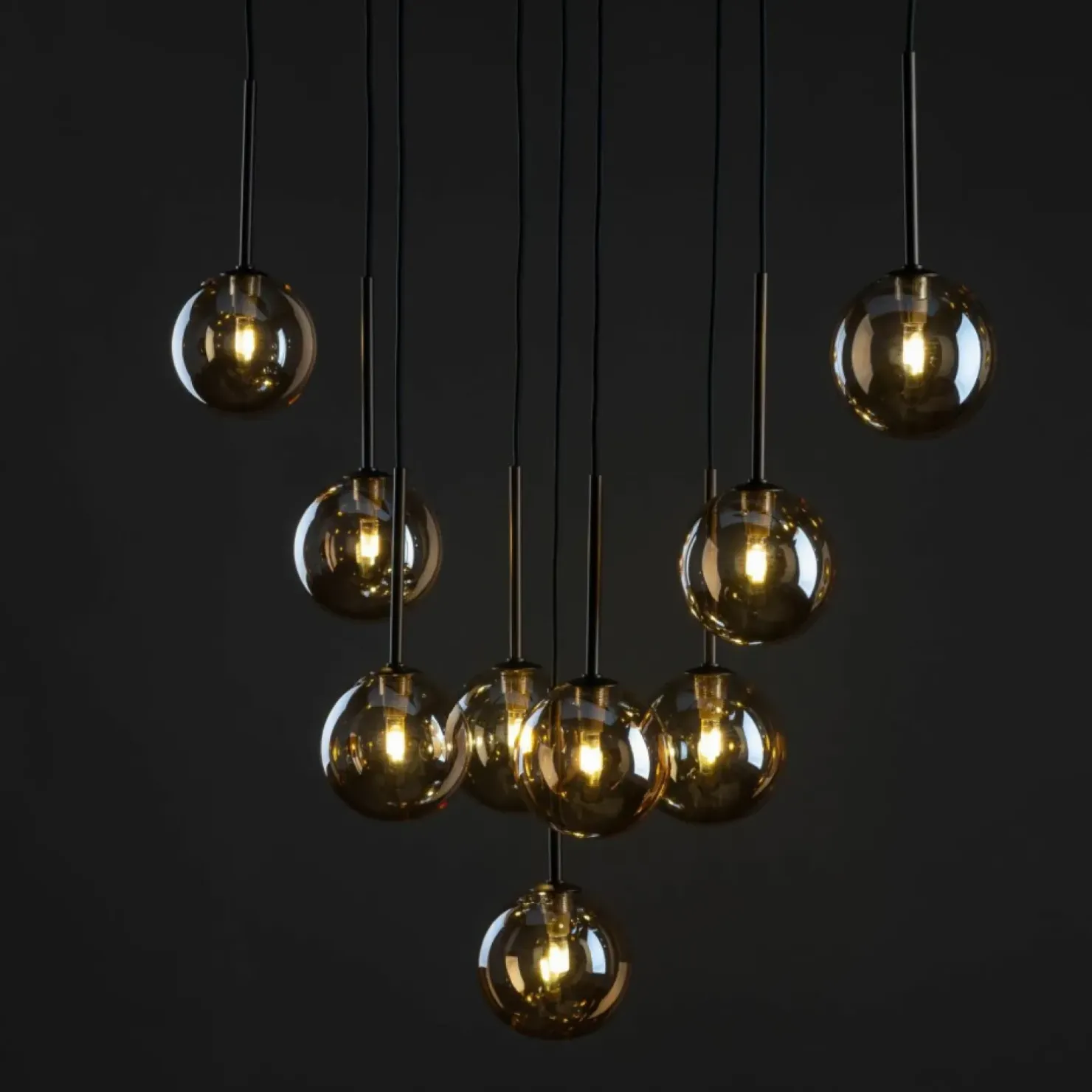 Cheap Sklep Kaja Stylowa, brązowa lampa wisząca do salonu TK 6149 ESTERA BROWN | Kaja