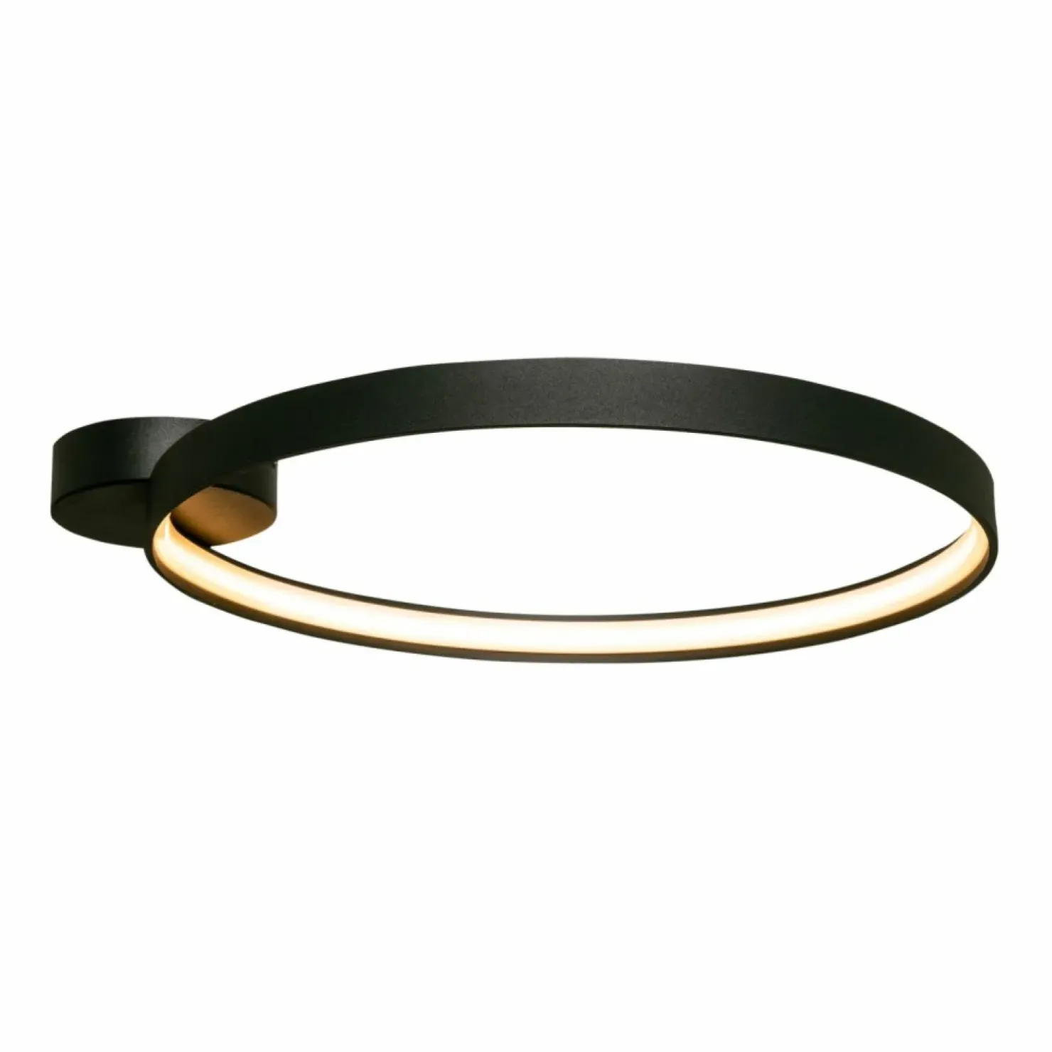Cheap Sklep Kaja Stylowa, czarna lampa sufitowa, obręcz LED LA0772 z serii CIRCLE