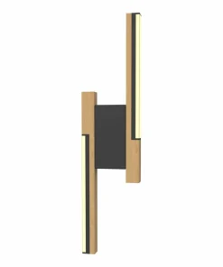 Stylowa lampa ścienna LED z drewnem MB4980-2B-3BMT ELIOT | Kaja*Sklep Kaja Cheap