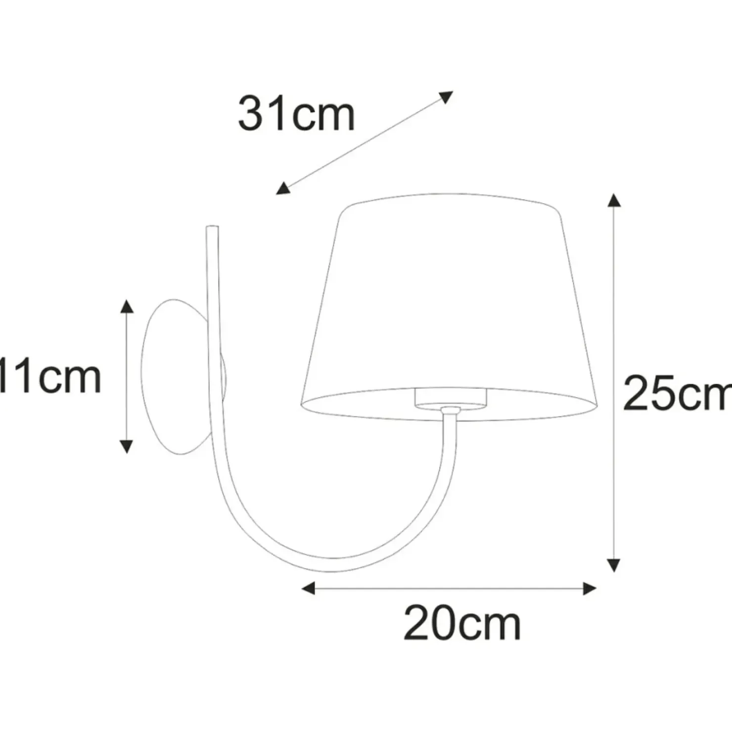 Stylowa lampa ścienna z czarno-złotym abażurem K-4337 | Kaja*Sklep Kaja Cheap