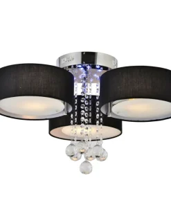 Online Sklep Kaja Stylowa lampa do sypialni glamour LP-991/3C BK GAMBELA | Kaja
