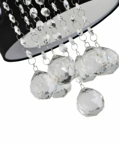 Online Sklep Kaja Stylowa lampa do sypialni glamour LP-991/3C BK GAMBELA | Kaja