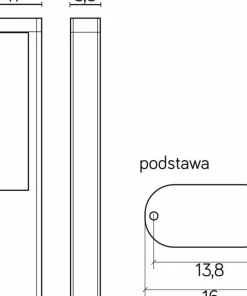 Stylowa lampa ogrodowa, dwukierunkowa GL15403 z serii EVO | Kaja Oświetlenie*Sklep Kaja Online