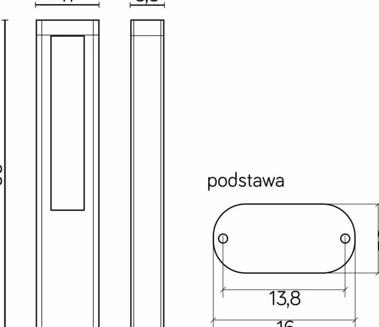Stylowa lampa ogrodowa, dwukierunkowa GL15403 z serii EVO | Kaja Oświetlenie*Sklep Kaja Online