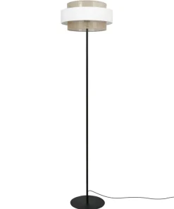 Stylowa lampa podłogowa boho z abażurem Ø40cmK-5275 z serii CEZAR*Sklep Kaja Clearance