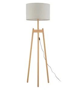 Stylowa lampa podłogowa na drewnianych nogach TK 5423 z serii PEREZ*Sklep Kaja Hot