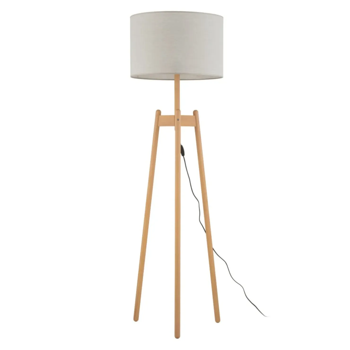 Stylowa lampa podłogowa na drewnianych nogach TK 5423 z serii PEREZ*Sklep Kaja Hot