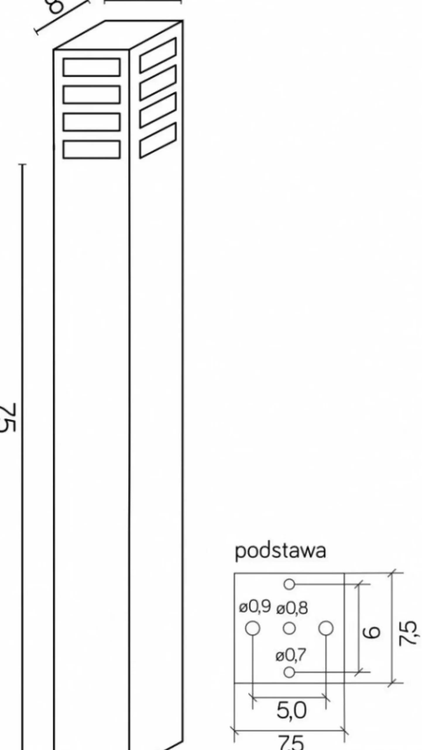 Stylowa lampa stojąca w kolorze srebra RADO III 1 AL z serii RADO III | Kaja Ośw*Sklep Kaja Cheap
