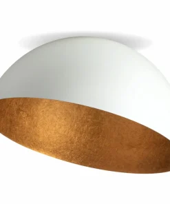 Cheap Sklep Kaja Stylowa lampa sufitowa, biała półkula SIG 32461 - SFERA 50 B/MIEDŹ
