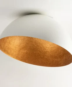 Cheap Sklep Kaja Stylowa lampa sufitowa, biała półkula SIG 32461 - SFERA 50 B/MIEDŹ