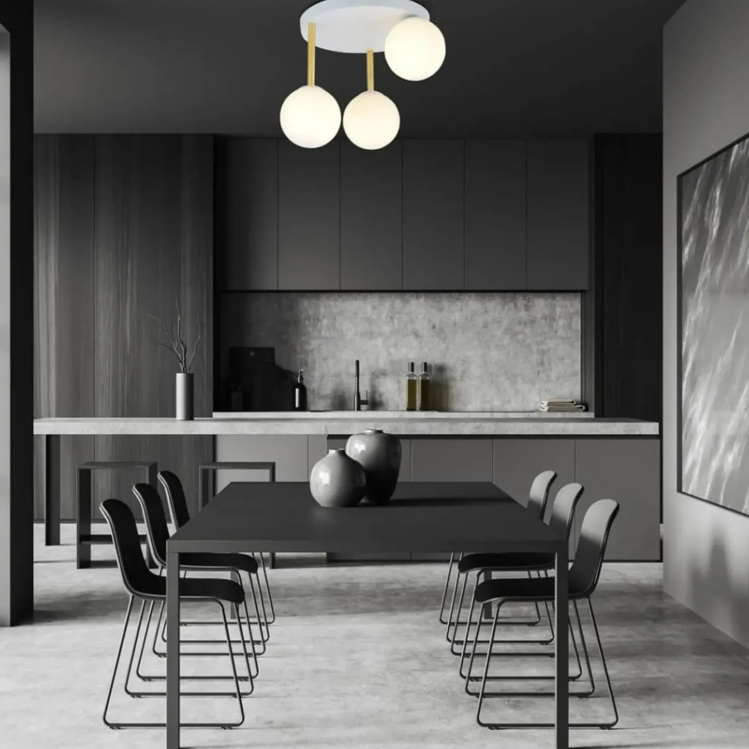 Stylowa lampa sufitowa do przytulnej sypialni 1261/3 z serii DOLCE*Sklep Kaja Store