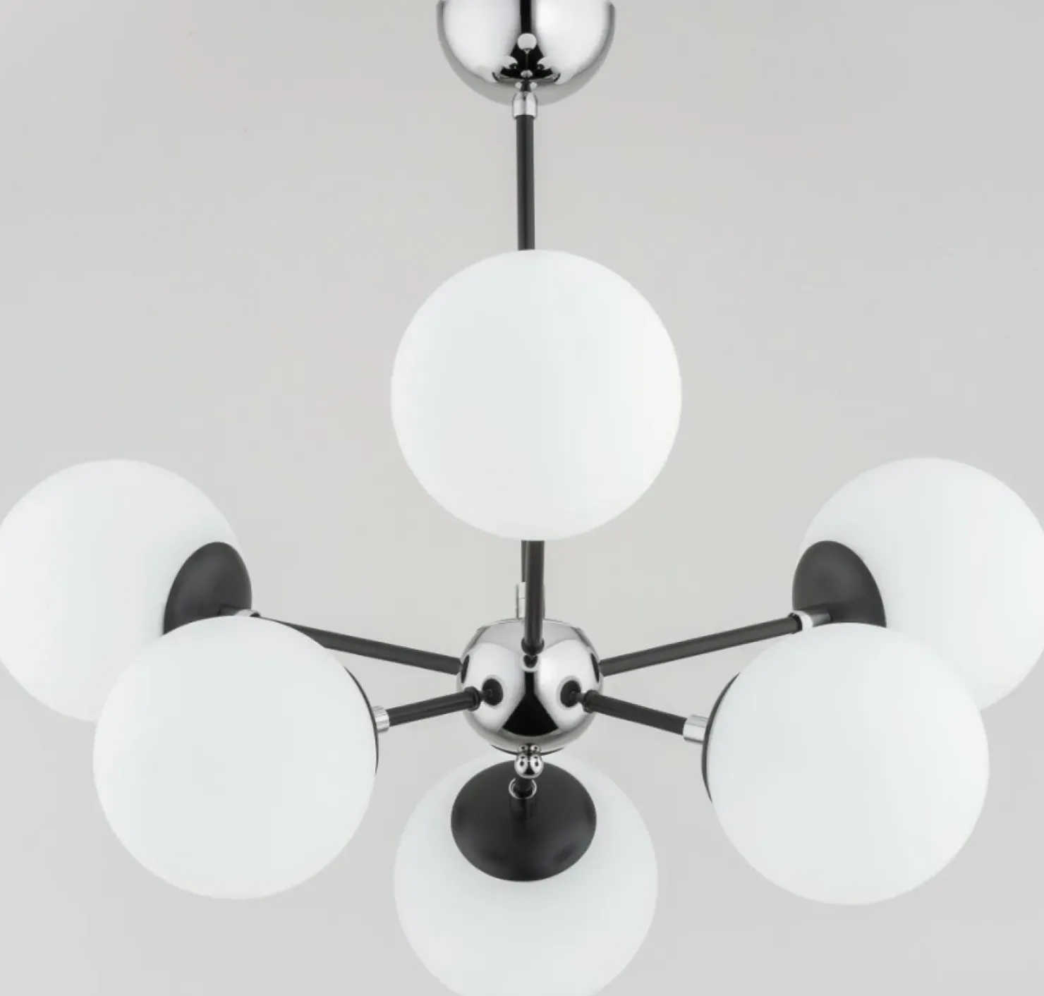 Cheap Sklep Kaja Stylowa lampa sufitowa w kolorze czerni i chromu AL 63100 | Kaja