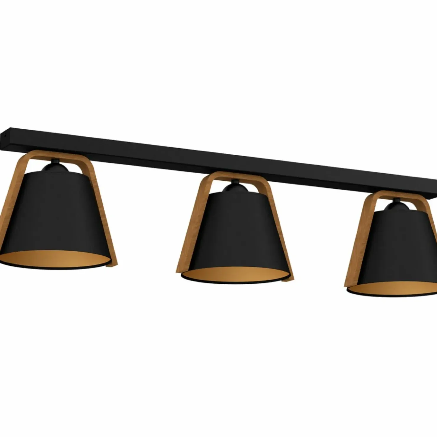New Sklep Kaja Stylowa lampa sufitowa, w kolorze czarno-złotym LX 0642 z serii NORKO