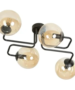 Online Sklep Kaja Stylowa lampa sufitowa z 4 miodowymi kloszami 833/4 | Kaja Oświetlenie