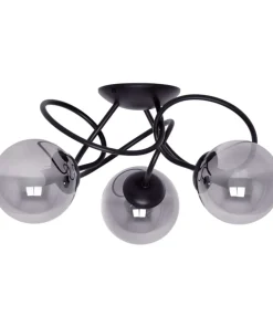 Flash Sale Sklep Kaja Stylowa lampa sufitowa z grafitowymi kloszami K-5116 z serii RUBI