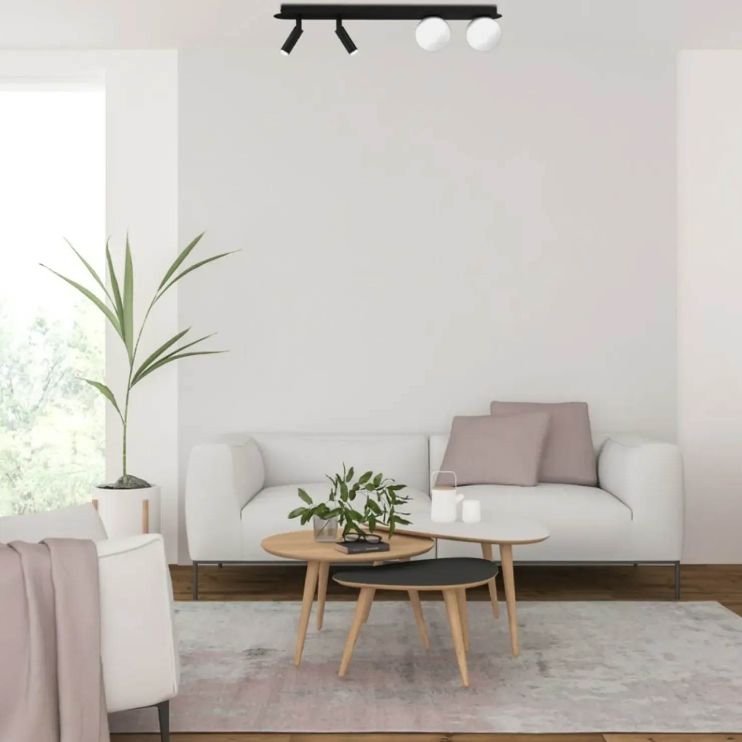 Best Sale Sklep Kaja Stylowa lampa sufitowa z kloszami i reflektorami MLP8406 z serii SIRIO | Kaja Oś