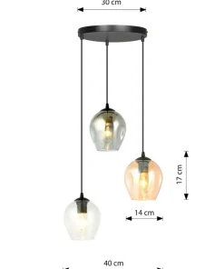 Best Sale Sklep Kaja Stylowa lampa wisząca do kuchni 682/3PREM ISTAR PREMIUM | Kaja
