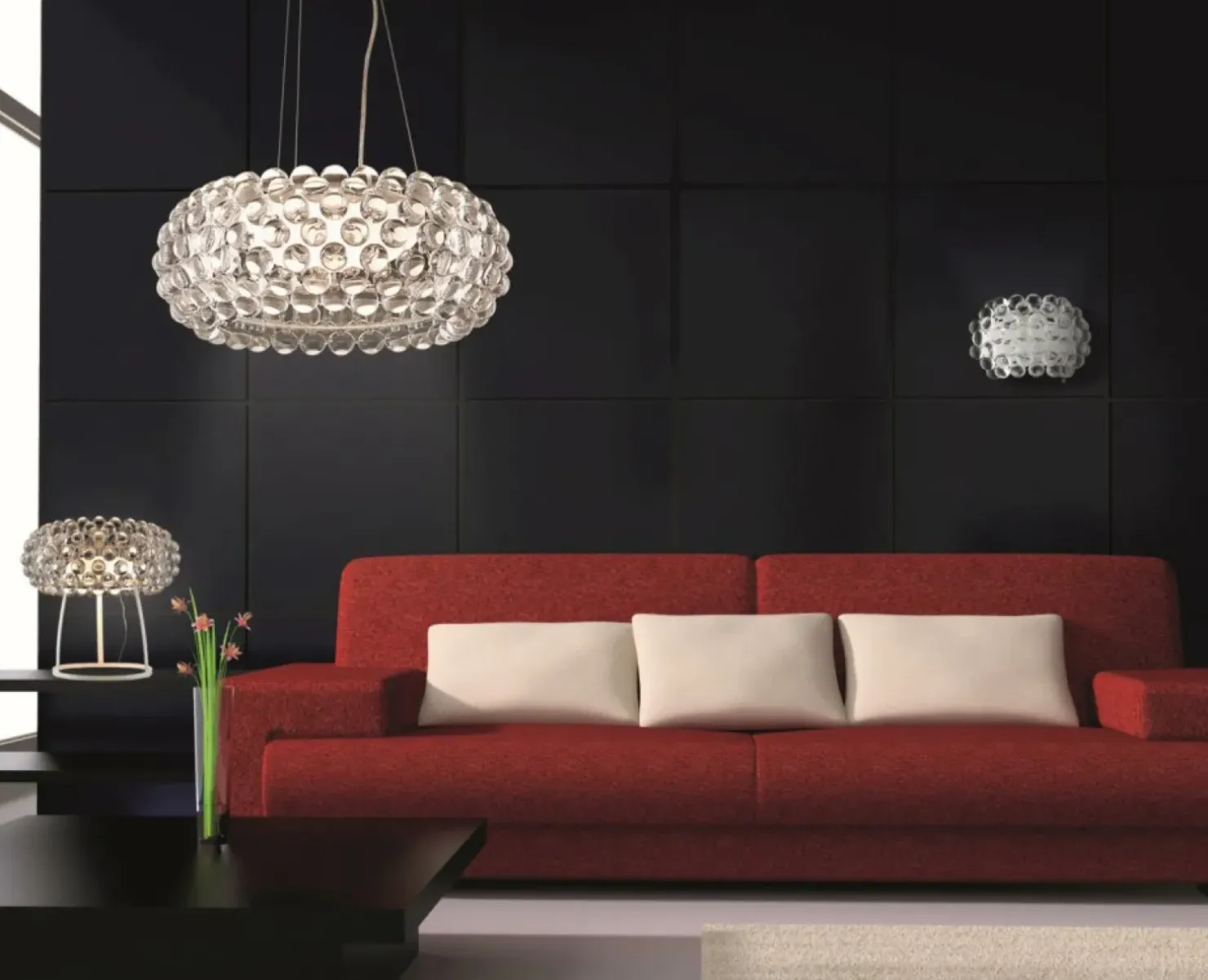 Sale Sklep Kaja Stylowa lampa wisząca do nowoczesnego salonu AZ0059 ACRYLIO | Kaja transparentny