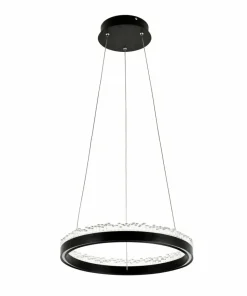 Cheap Sklep Kaja Stylowa lampa wisząca LED z kryształkami PD2304400R-MB REGI | Kaja