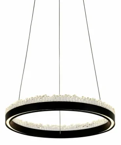 Cheap Sklep Kaja Stylowa lampa wisząca LED z kryształkami PD2304400R-MB REGI | Kaja