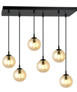 Cheap Sklep Kaja Stylowa lampa wisząca na listwie w kolorze miodu 713/6 | Kaja