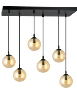 Cheap Sklep Kaja Stylowa lampa wisząca na listwie w kolorze miodu 713/6 | Kaja