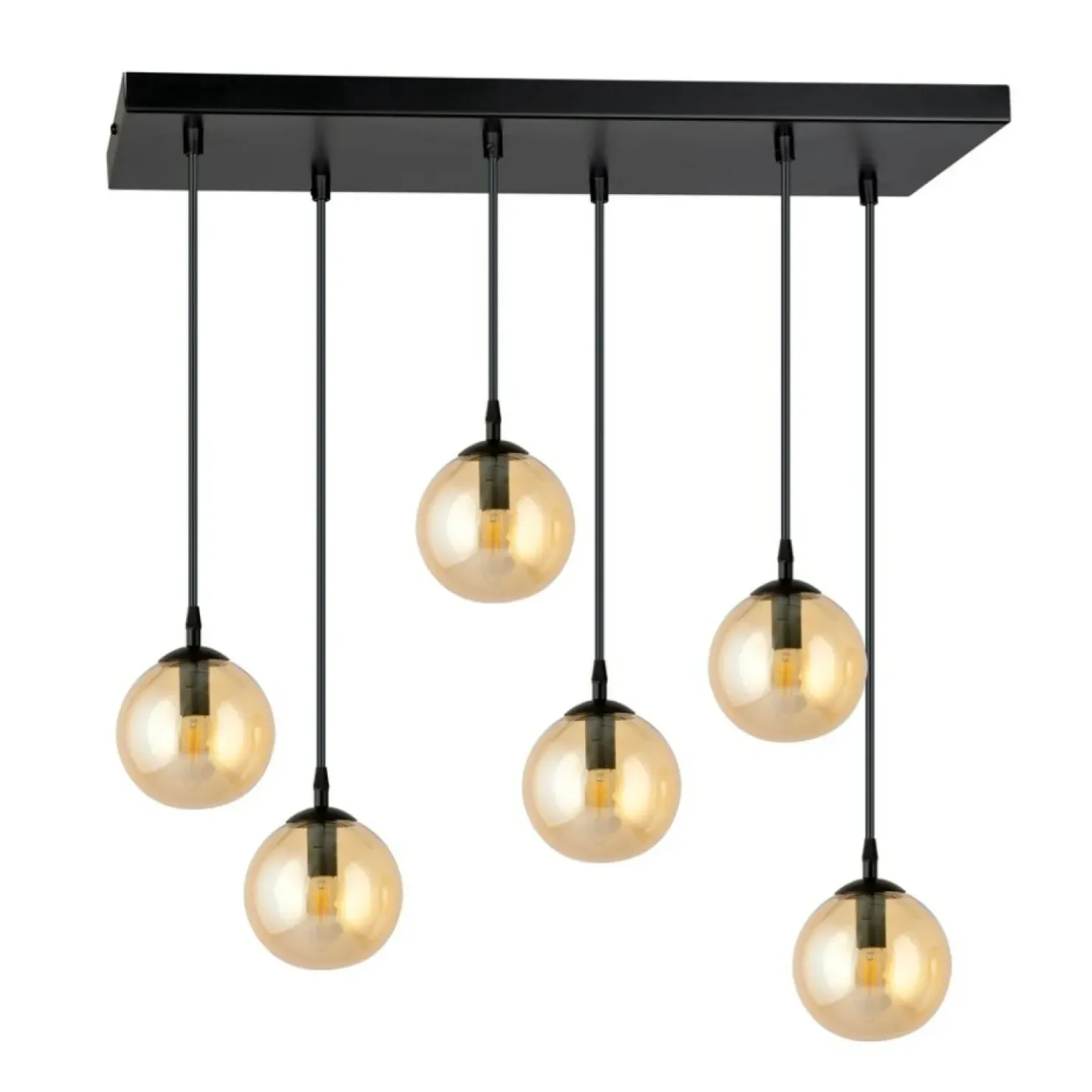 Cheap Sklep Kaja Stylowa lampa wisząca na listwie w kolorze miodu 713/6 | Kaja