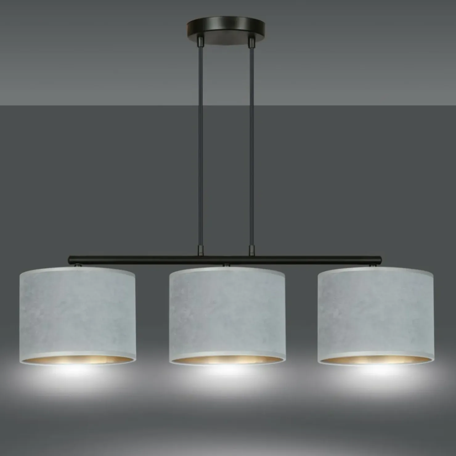 Fashion Sklep Kaja Stylowa lampa wisząca nad stół w jadalni 1050/3 HILDE | Kaja