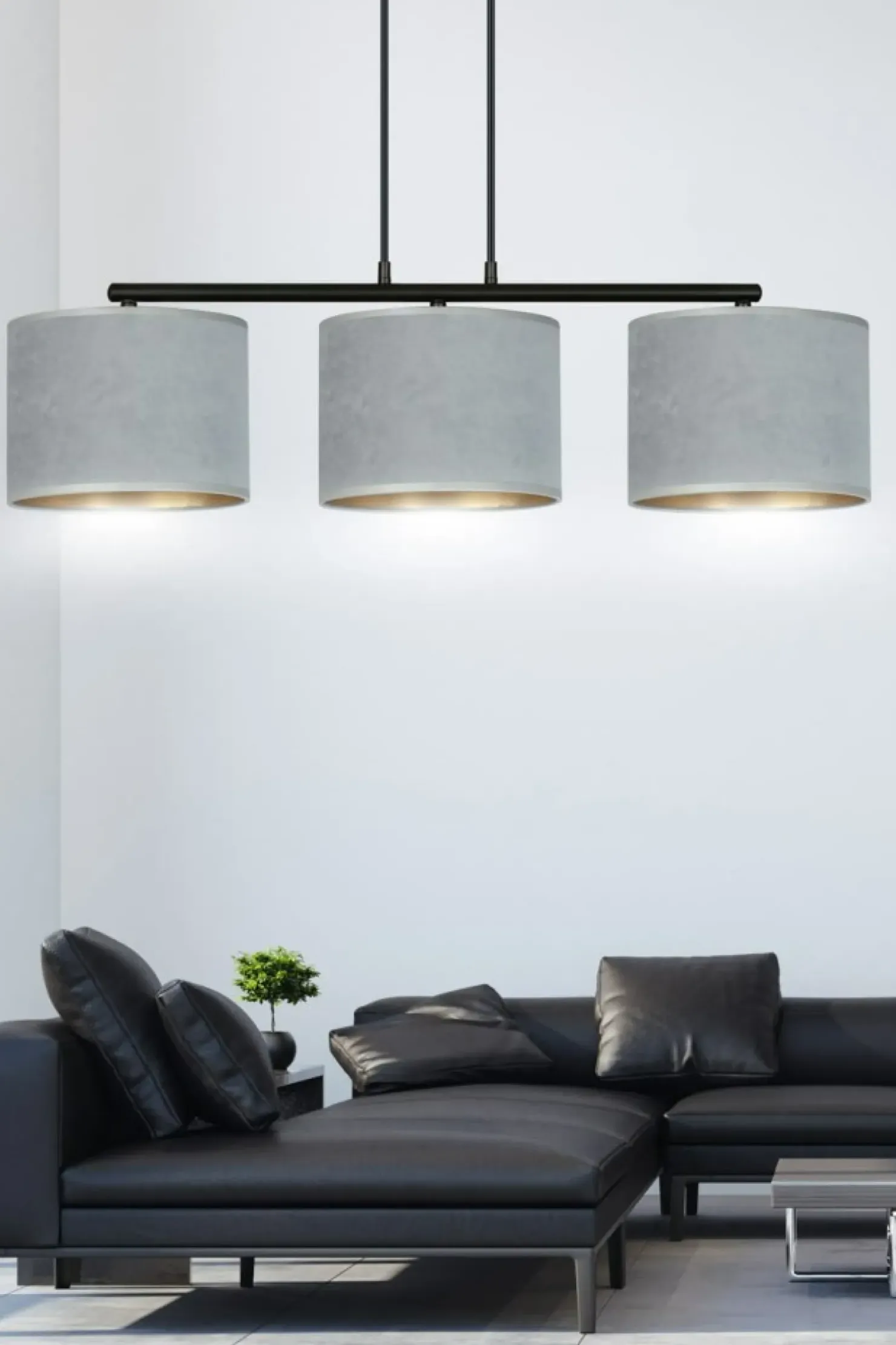 Fashion Sklep Kaja Stylowa lampa wisząca nad stół w jadalni 1050/3 HILDE | Kaja