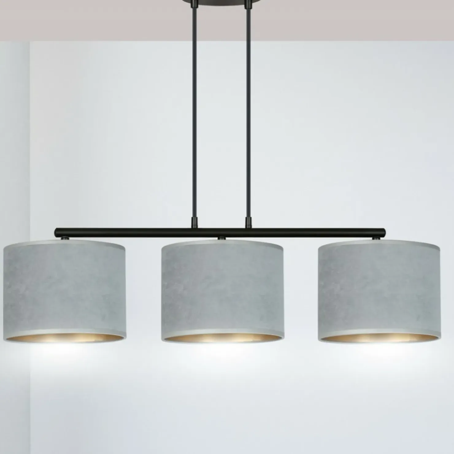 Fashion Sklep Kaja Stylowa lampa wisząca nad stół w jadalni 1050/3 HILDE | Kaja