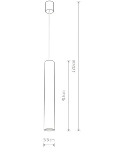 Clearance Sklep Kaja Stylowa lampa wisząca, tuba w kolorze u 8800 | Kaja Oświetlenie mosiądz