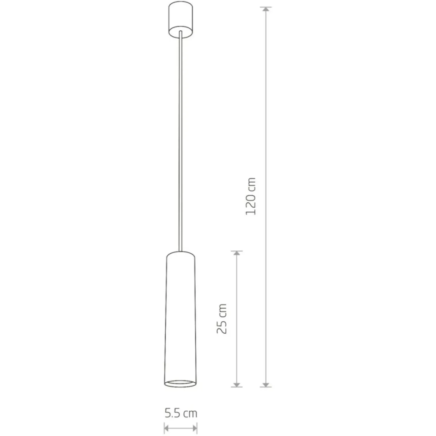 New Sklep Kaja Stylowa lampa wisząca, tuba w kolorze u 8914 | Kaja Oświetlenie mosiądz