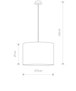 Best Sklep Kaja Stylowa lampa wisząca z abażurem ecru 3458 ALICE | Kaja Oświetlenie écru