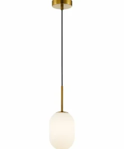 Discount Sklep Kaja Stylowa lampa wisząca z białym kloszem ML0317 ALIAS | Kaja Oświetlenie