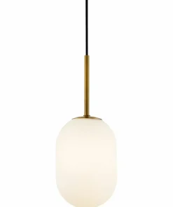 Discount Sklep Kaja Stylowa lampa wisząca z białym kloszem ML0317 ALIAS | Kaja Oświetlenie