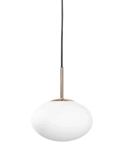 Shop Sklep Kaja Stylowa lampa wisząca z białym kloszem ZM 1183 OMI | Kaja Oświetlenie