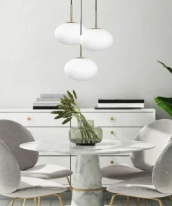Shop Sklep Kaja Stylowa lampa wisząca z białym kloszem ZM 1183 OMI | Kaja Oświetlenie
