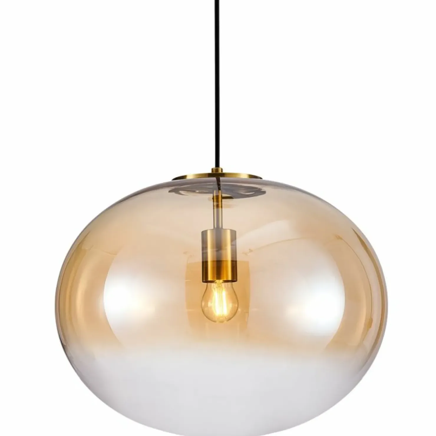 Store Sklep Kaja Stylowa lampa wisząca z ciepłym kloszem ML0342 CAMPANIA | Kaja