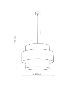 Shop Sklep Kaja Stylowa lampa wisząca z czarno-złotym abażurem TK 4706 CALISTO NEW