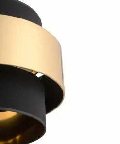 Shop Sklep Kaja Stylowa lampa wisząca z czarno-złotym abażurem TK 4706 CALISTO NEW